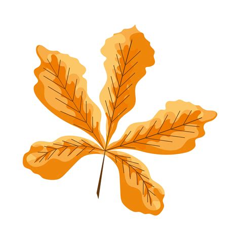 autumn chestnut leaf 4213126 Vector Art at Vecteezy