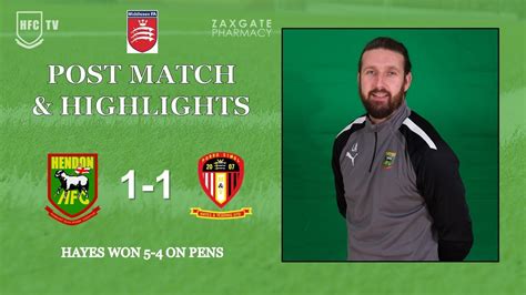 HENDON 1 1 HAYES YEADING UTD Post Match And Highlights 27