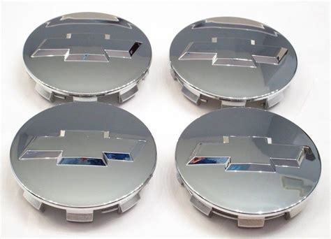 2010 14 Chevy Bowtie Center Caps Silverado Suburban Tahoe Chrome 3 25 Set Of 4 Brand New Factory