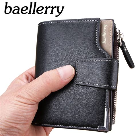 New Wallet Baellerry Brand Short Men Wallets PU Leather Male Purse Card