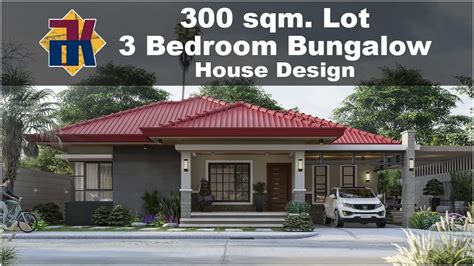 Sqm Bedroom Bungalow House Design Exterior Interior