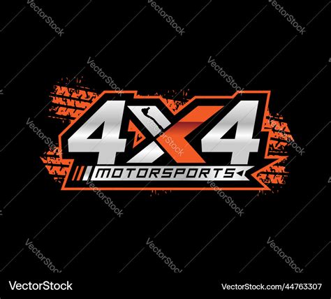 4x4 Automotive Off Road Logo Design Template Vector Image