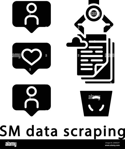 Sm Data Scraping Glyph Icon Rpa Hat History Archiving Cloud Storage