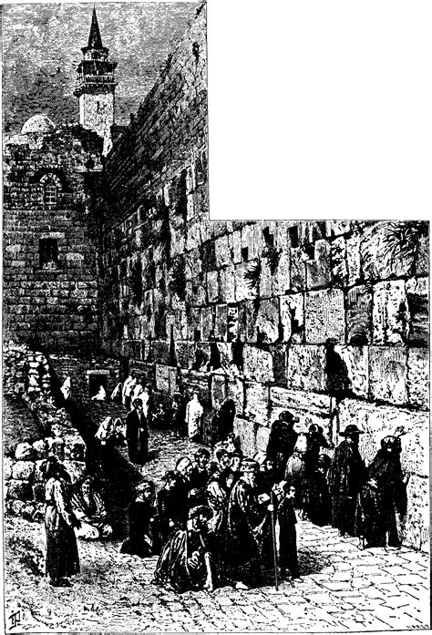 Wailing Place of the Jews at Jerusalem | ClipArt ETC