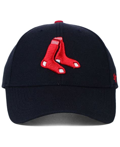 47 Brand Boston Red Sox Mvp Curved Cap In Blue For Men Navy Lyst