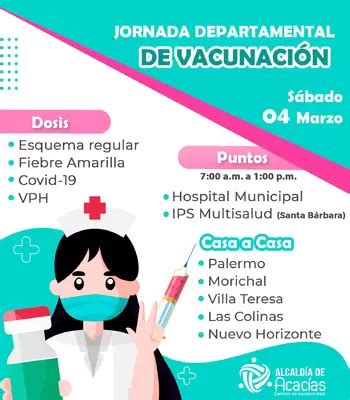 Jornada De Vacunaci N Departamental En Diferentes Puntos Del Municipio