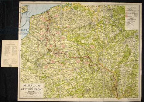 Image of A map of the First World War: The Allies' gains