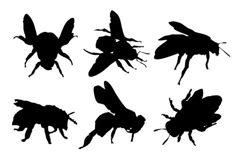 Free Bee Silhouette Vector 99760 Vector Art at Vecteezy