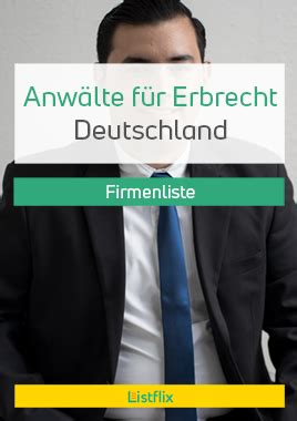 Liste Mit Anw Lten F R Erbrecht Branchen Bersicht