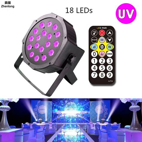 18W UV LED Stage Light Sound Active 18 LEDs Auto DMX Ultraviolet Strobe