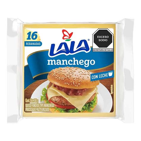 Queso Lala Manchego 144 G 16 Rebanadas Bodega Aurrera Despensa A Tu Casa