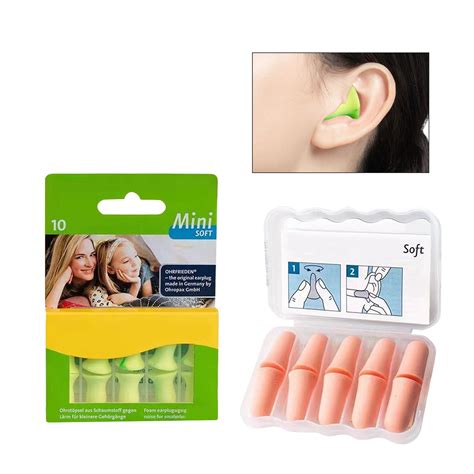 Style Flents Soft Foam Earplugs Foam Ear Plugs 10 Pairs With Case For Sleeping Snoring Loud