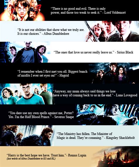 Ink, Paint and Harry Potter: Quotes =) [from the movies]