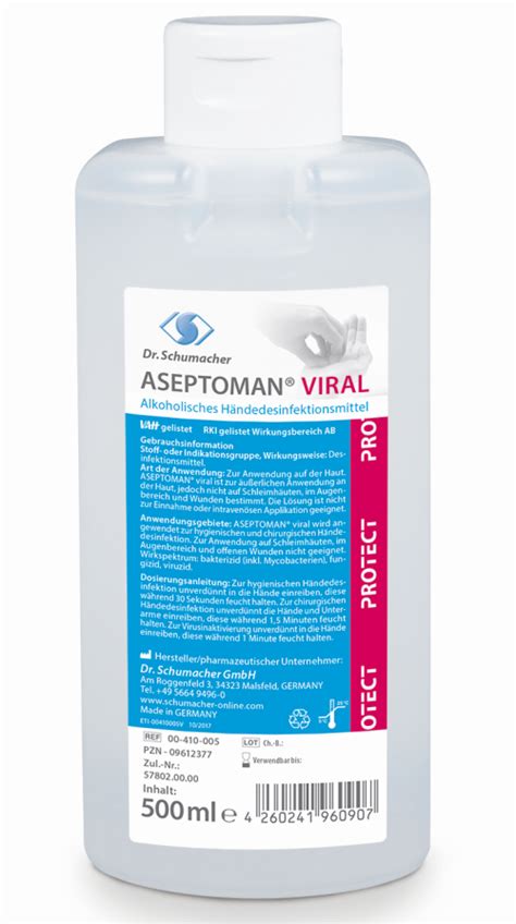 Aseptoman Viral 500 Ml Voll Viruzid Kaufen KrauseClean De