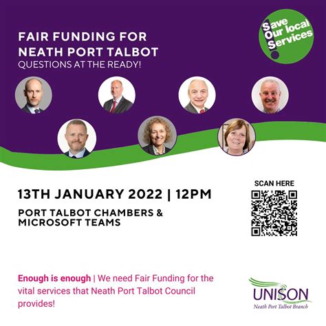 Neath Port Talbot Council On Twitter Rt Unisonnpt 🟣 Fair Funding For Neath Port Talbot 13 01