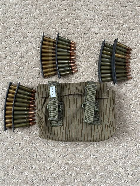 Sks Stripper Clip Ammo Pouch 7 62x39 Holds Up To 90 Rounds On 10rd Clips Ebay