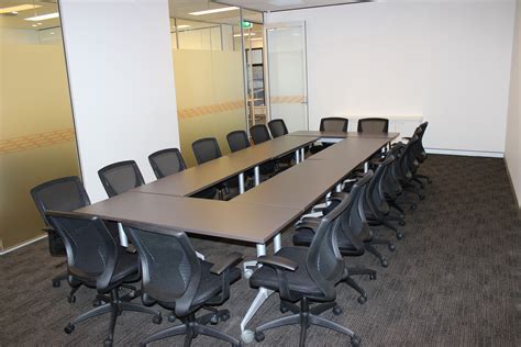 Glazing Film Applied To Boardroom Windows Provides Privacy And The