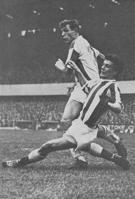 15th March 1958 Blackburn Rovers Ian Lawther Tackled By Stoke City