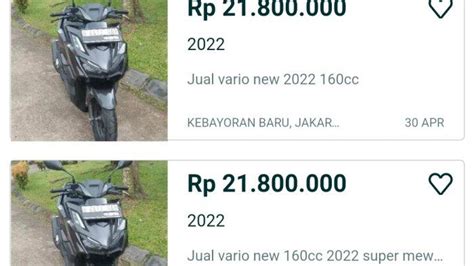 Honda Vario Bekas Tahun Dibanderol Rp Jutaan Cek