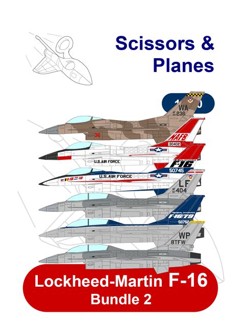 1 100 Snp Lockheed Martin F 16 Bundle 2 Paper Model EcardModels