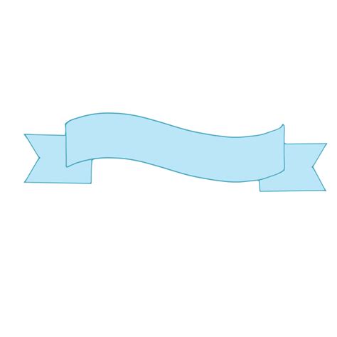 Blue Pastel Ribbon Png