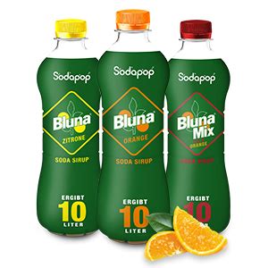 Sodapop Sirup Bluna Zitrone Schnell Einfach Zubereitet Flasche