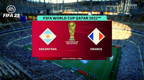 Fifa 23 Argentina Vs France World Cup 2022 Qatar Final Match 4k Youtube