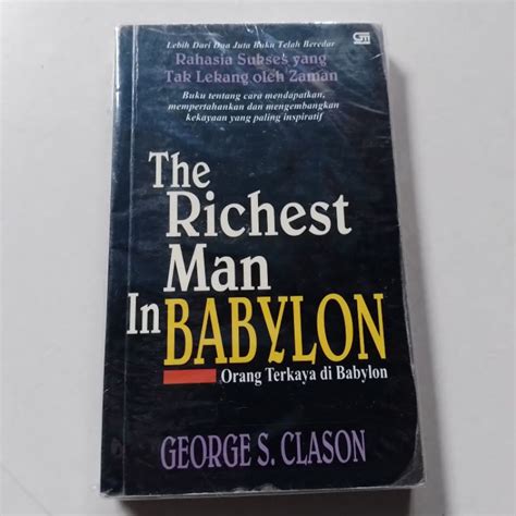 Jual Buku The Richest Man In Babylon Orang Terkaya Di Babylon George S