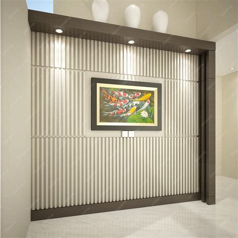 Premium Photo 3d Rendering Of Simple And Modern Panel Interior Design