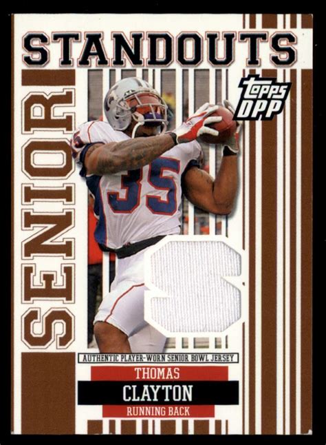 2007 Topps Draft Picks Prospects Senior Standout Jersey Thomas