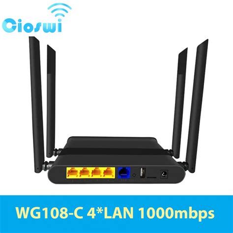 Cioswi Wifi Router 1200Mbps Dual Band Openwrt Firewall MT7621A 800MHz 4