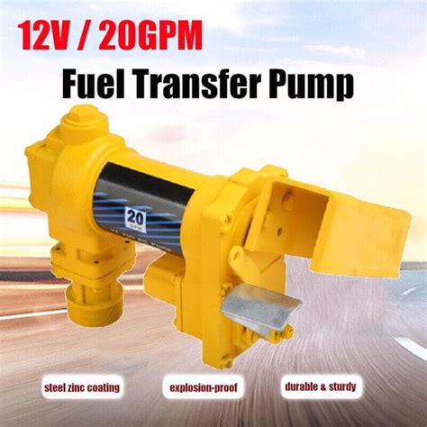 12 Volt 20 GPM Fuel Transfer Pump-Yellow - Walmart.com