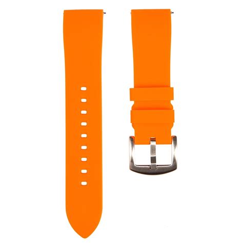 Fort Quick Release Fkm Rubber Strap Orange Strapseeker