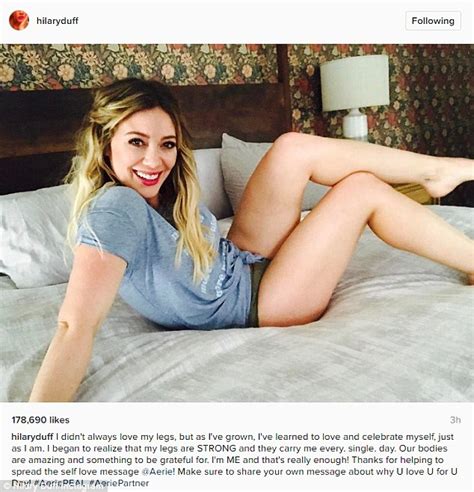 Hilary Duff Shows Off Her Legs On Instagram Daily Mail Online