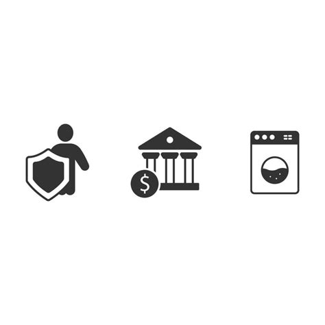 AML Concept. Anti Money Laundering icons set . AML Concept. Anti Money Laundering pack symbol ...