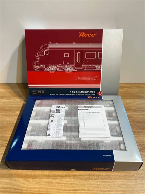 ROCO HO 74038 OeBB High Speed Train Railjet Passenger Car Set 外国車輌 売買さ