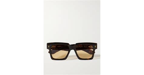 Jacques Marie Mage Umit Benan Square Frame Tortoiseshell Acetate Sunglasses In Black For Men