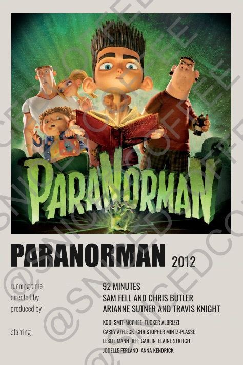 PARANORMAN Polaroid Movie Poster Digital Print - Etsy