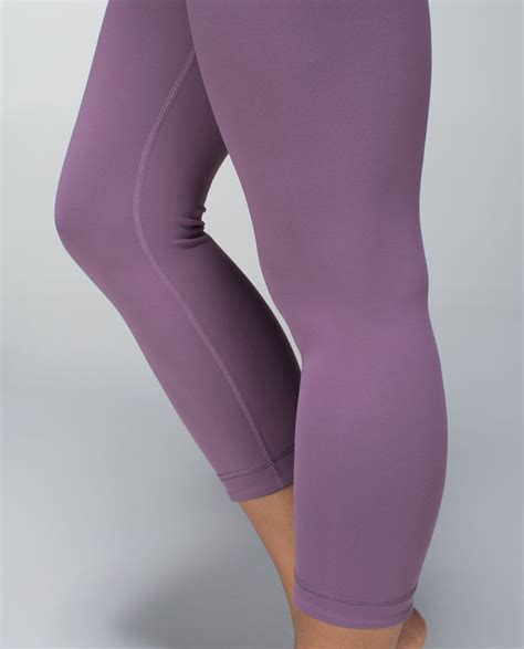 Lululemon Wunder Under Crop Reversible Purple Fog Black Lulu