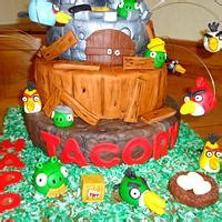 Angry Birds Decorated Cake By Brenda Bonds CakesDecor