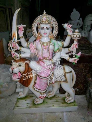 Painted Hindu Marble Durga Maa Moorti At Rs In Jaipur Id