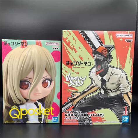 CHAINSAW MAN FIGURE Power Q Posket Denji VIBRATION STARS Set