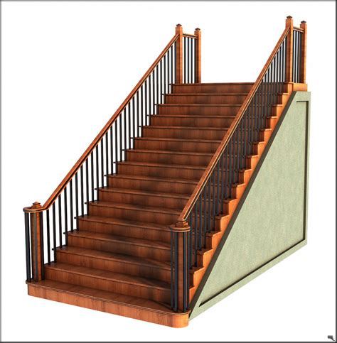 3d Stairs Model Turbosquid 1194657