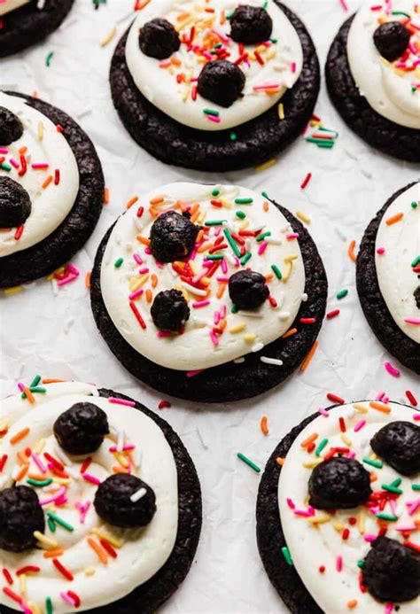 Crumbl Oreo Birthday Cake Cookies Salt Baker