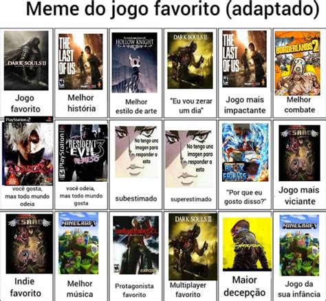 Meme Do Jogo Favorito Adaptado DARK DARK Jogo Favorito Playstation 2