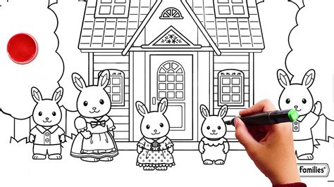 Rabbit Family Coloring Pages