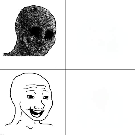 Depressed To Happy Wojak Blank Template Imgflip