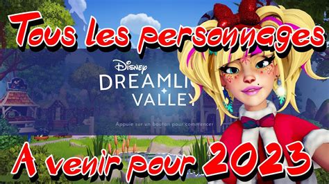 Tous Les Personnages A Venir Disney Dreamlight Valley Youtube