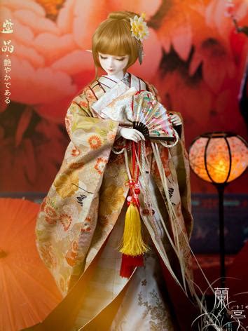 Bjd Clothes Girl Boy Yellow Kimono For Yosd Msd Sd Sd Sd Cm Ball