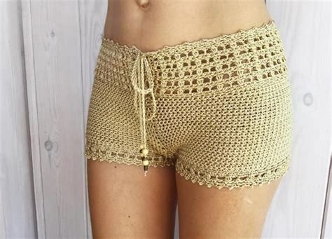 Pdf File For Crochet Pattern Leyla Crochet Shorts Sizes Xs L Etsy